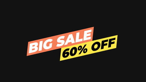 text-animation-motion-graphics-of-"Big-Sale-60%-Off",-perfect-for-banner-business,-marketing-and-advertising-transparent-background